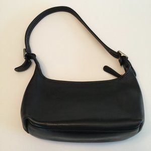 Vintage Coach 1990's Black Leather Hobo Purse Bag